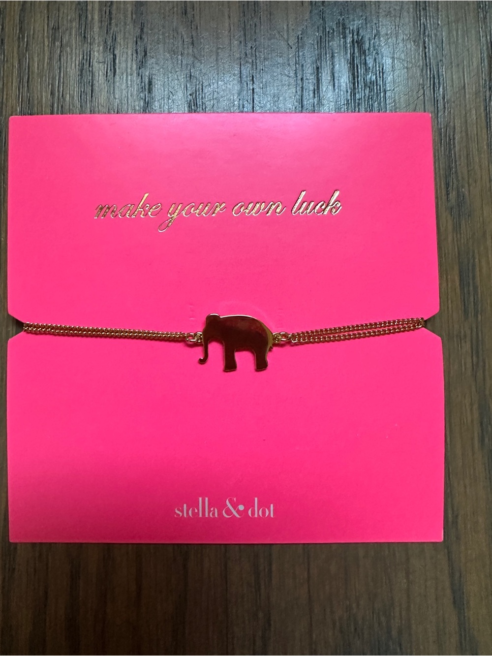 NWT Stella & Dot Elephant Wishing Bracelet - Picture 2 of 4